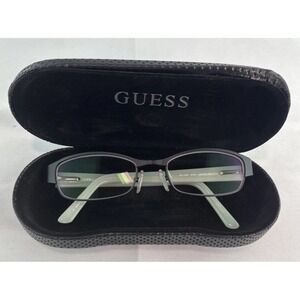 Guess Womens Eyeglasses GU2450 52-18-135 Matte Black White BKBL